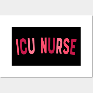 Vintage ICU Nurse Intensive Care Unit Nurse Emergency Nurse Posters and Art